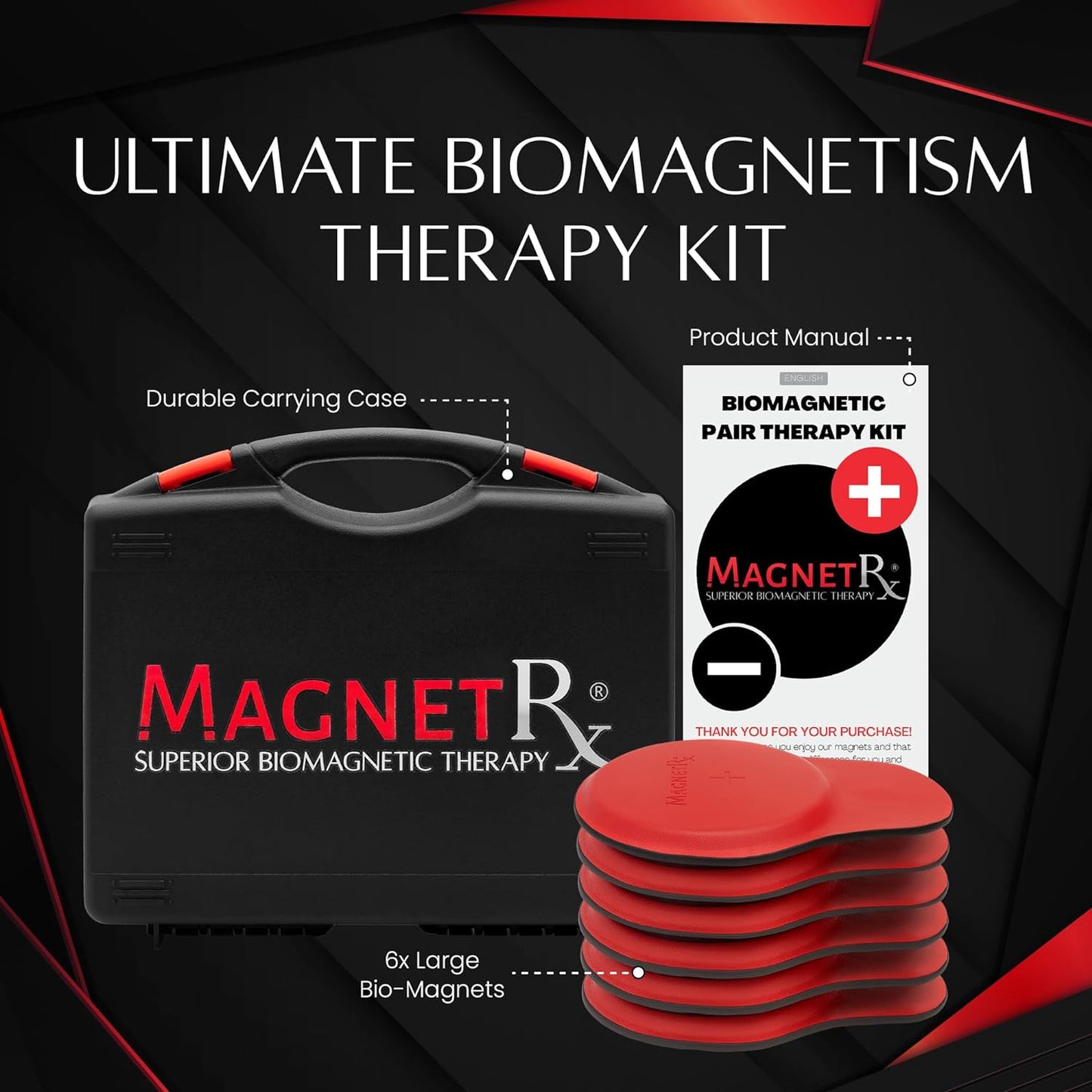 ® Biomagnetic Magnets Kit – Imanes Para Biomagnetismo Médico – Dr Goiz Magnets for Biomagnetism Bio Magnet Pair – 5200 Gauss Large round Magnet (6 Units)
