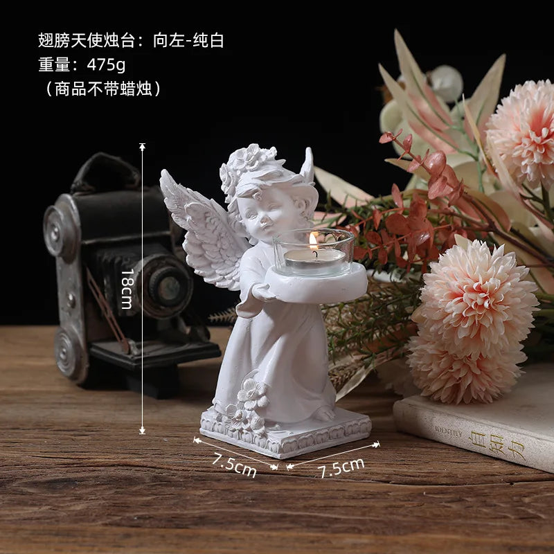 Candle Cup Holders Angel Candlestick Decoration Decoration Restaurant Romantic Candlelight Dinner Layout Room Tabletop Decor