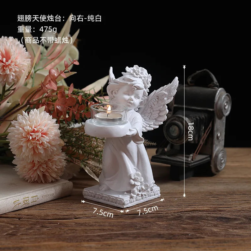 Candle Cup Holders Angel Candlestick Decoration Decoration Restaurant Romantic Candlelight Dinner Layout Room Tabletop Decor