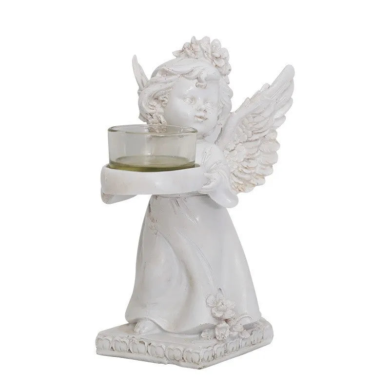 Candle Cup Holders Angel Candlestick Decoration Decoration Restaurant Romantic Candlelight Dinner Layout Room Tabletop Decor