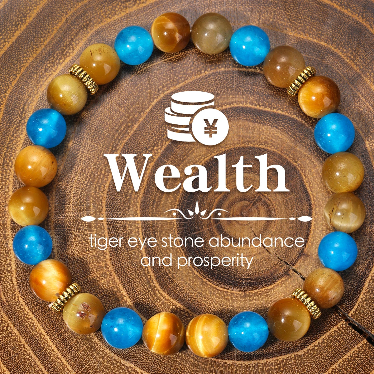 Natural Stone Bracelet for Women Men Attract Good Luck Money Protection Health Crystal Citrine Tiger'S Eye Bracelet Wholesale