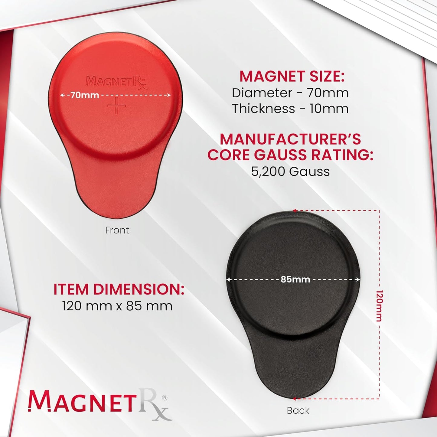 ® Biomagnetic Magnets Kit – Imanes Para Biomagnetismo Médico – Dr Goiz Magnets for Biomagnetism Bio Magnet Pair – 5200 Gauss Large round Magnet (6 Units)
