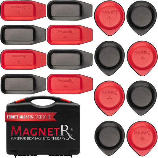 ® Biomagnetic Magnets Kit – Imanes Para Biomagnetismo Médico – Dr Goiz Magnets for Biomagnetism Bio Magnet Pair – round & Rectangular 2500 Gauss Magnet (16 Small Mixed Unit)