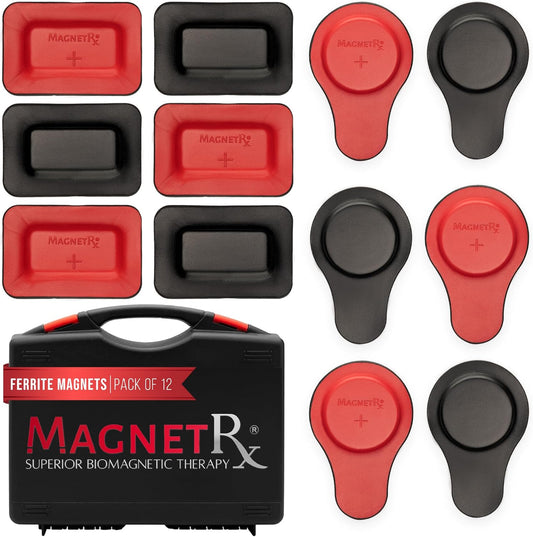 ® Biomagnetic Magnets Kit – Imanes Para Biomagnetismo Médico – Dr Goiz Magnets for Biomagnetism Bio Magnet Pair – round & Rectangular 3600 Gauss Magnet (12 Units)
