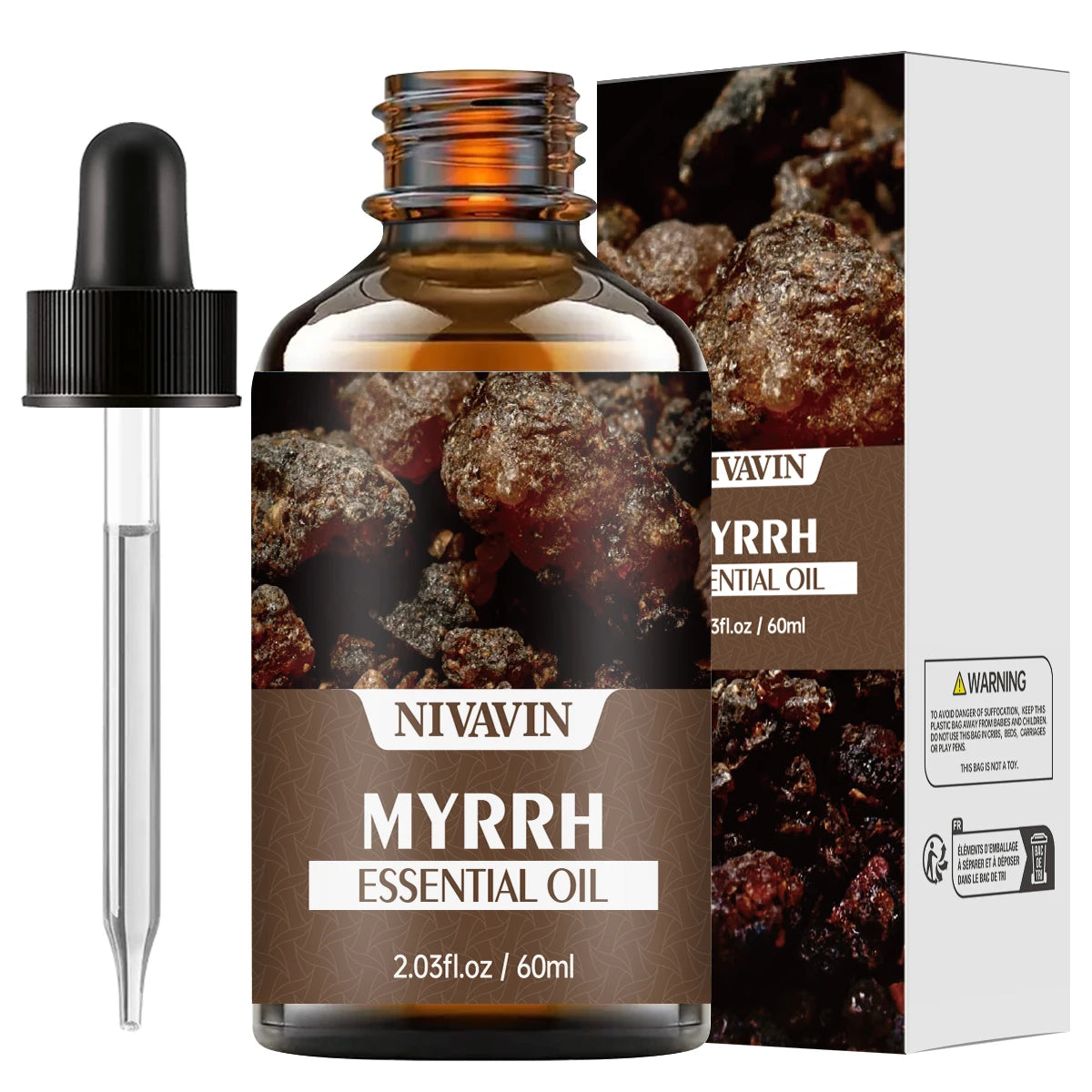 30Ml/60Ml/100Ml  Myrrh Essential Oil Body Massage Skin Care Hydrating Moisturizing and Air Freshening