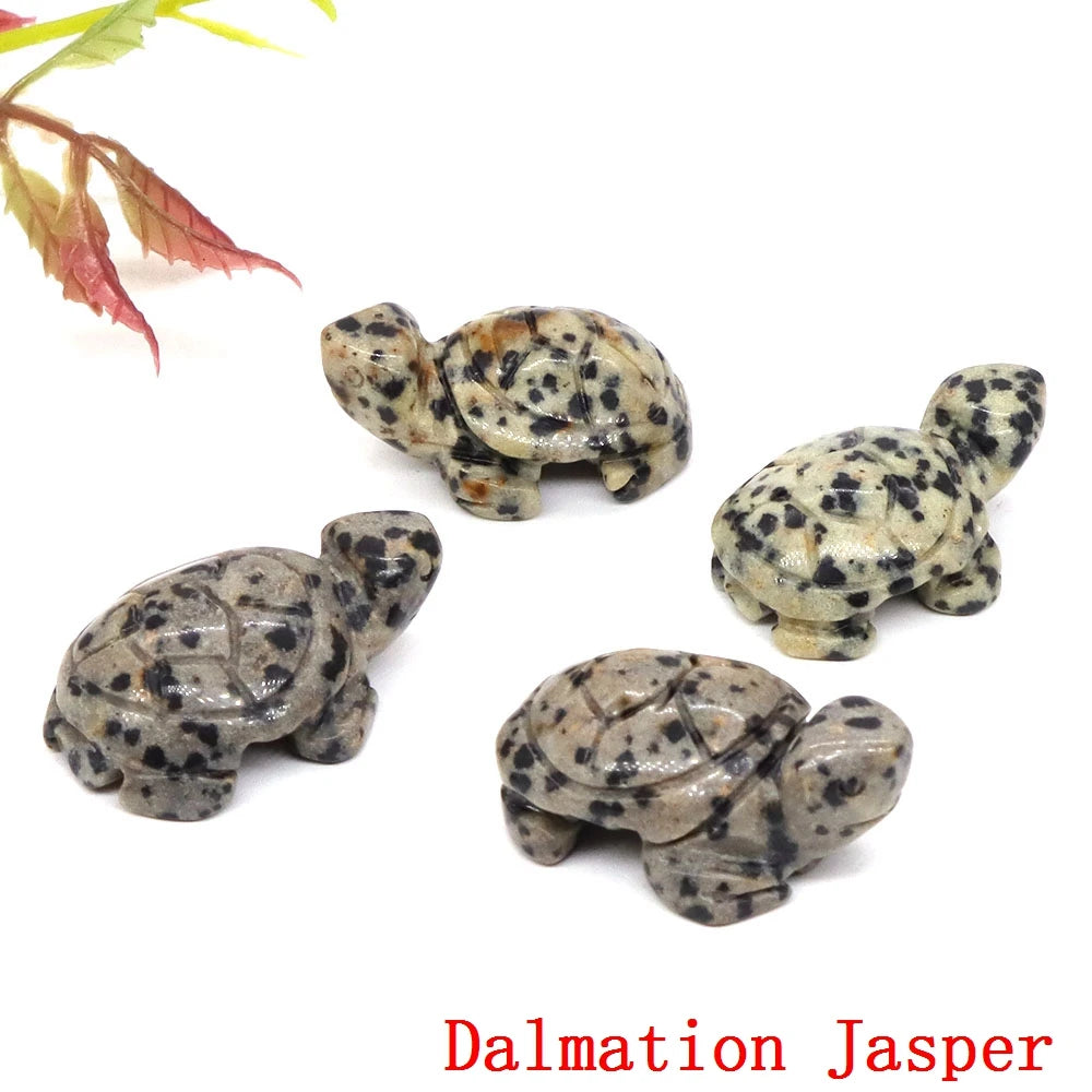 1.2" Turtle Tortoise Statue Natural Amethyst Stone Carved Reiki Healing Crystal Animal Figurine Crafts Home Decoration Wholesale