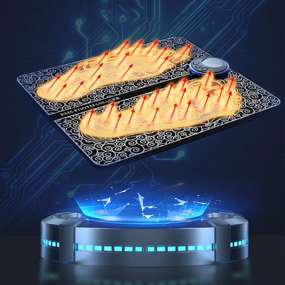 EMS Foot Massager Relaxation Pads Electric Massage Tool to Relieve Sore Feet Leg Cramps Ankle Sprain Swollen Feet Care