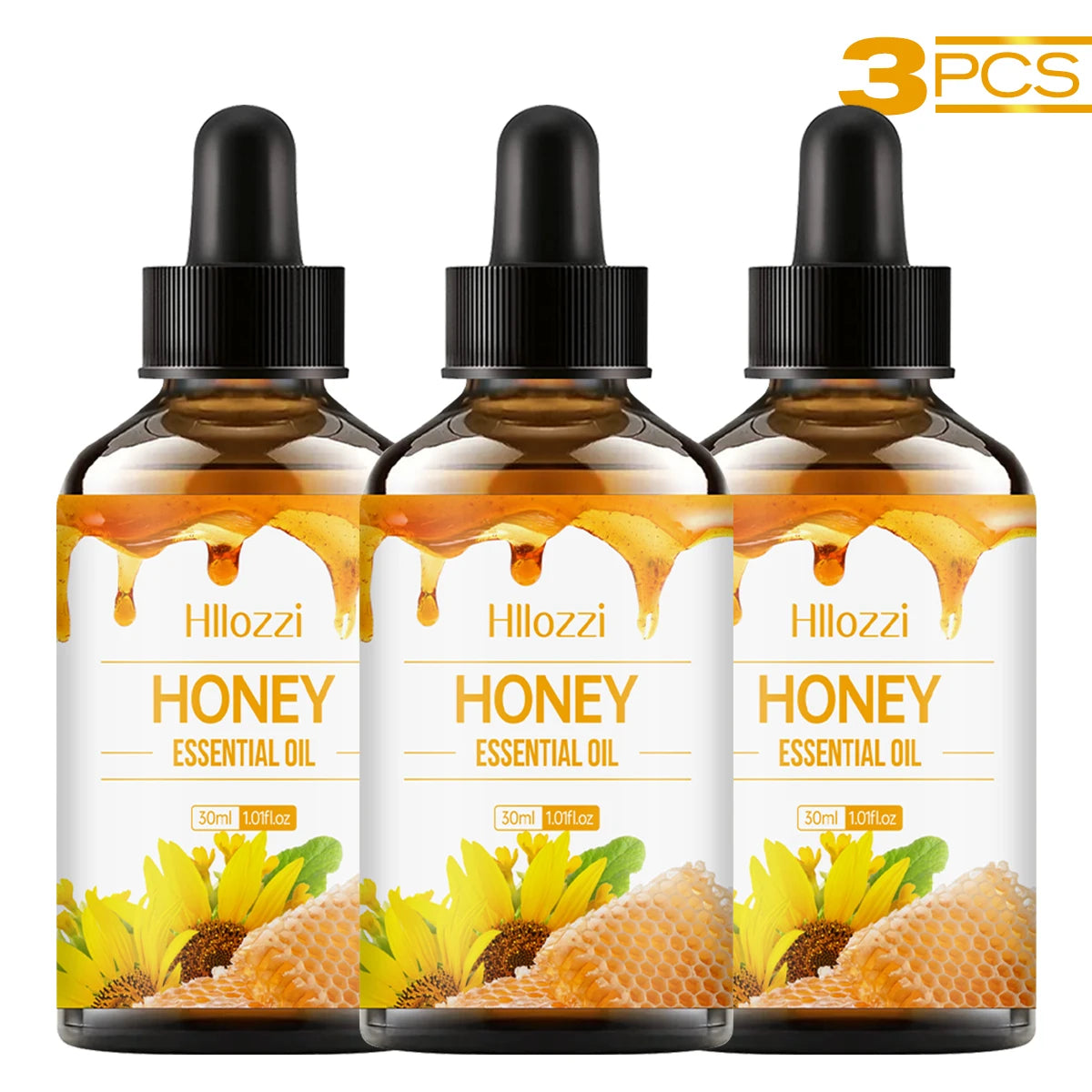 30Ml Honey Essential Oil Skin Care and Hair Care Massage Essential Oil Base Oil Aromatherapy Essential Oil Suitable for All Skin