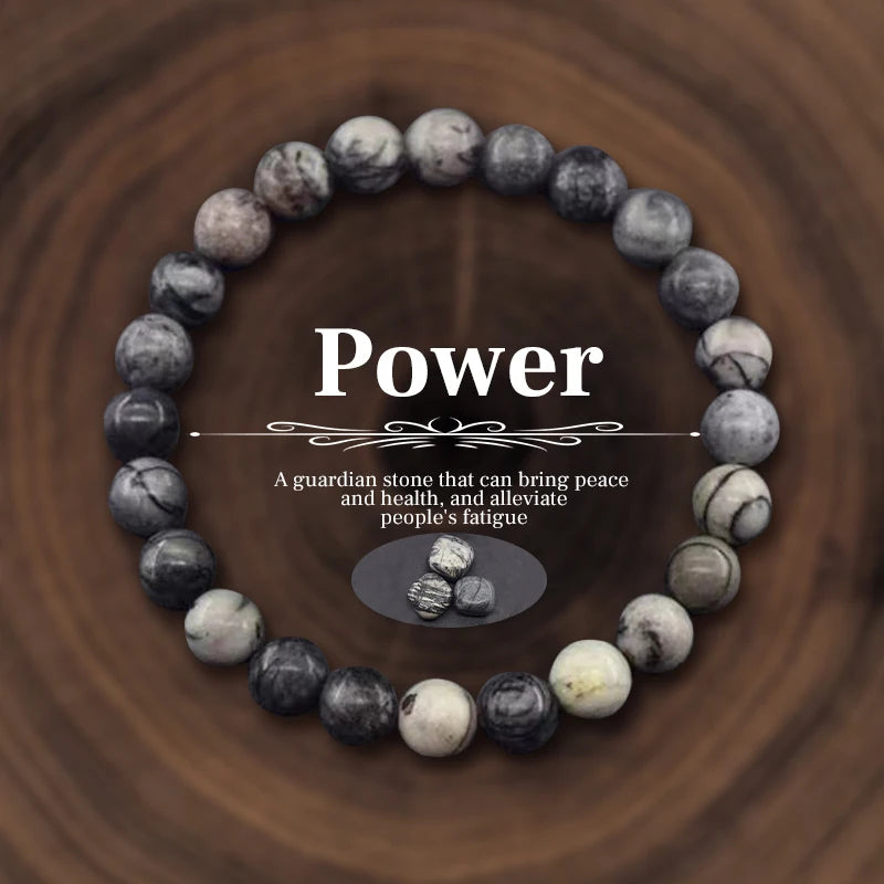 Natural Stone Beads Bracelet for Women Men Amethysts Crystal Quartzs Agate Tiger Eye Elastic Bangles Reiki Healling Jewelry Gift