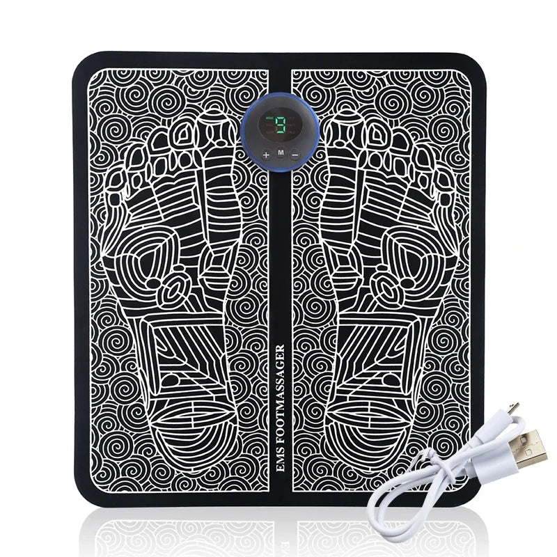 EMS Foot Massager Relaxation Pads Electric Massage Tool to Relieve Sore Feet Leg Cramps Ankle Sprain Swollen Feet Care