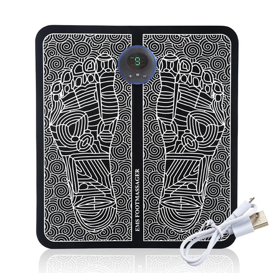 EMS Foot Massager Relaxation Pads Electric Massage Tool to Relieve Sore Feet Leg Cramps Ankle Sprain Swollen Feet Care