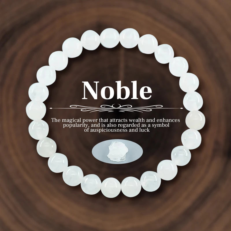 Natural Stone Beads Bracelet for Women Men Amethysts Crystal Quartzs Agate Tiger Eye Elastic Bangles Reiki Healling Jewelry Gift