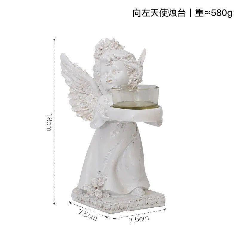 Candle Cup Holders Angel Candlestick Decoration Decoration Restaurant Romantic Candlelight Dinner Layout Room Tabletop Decor