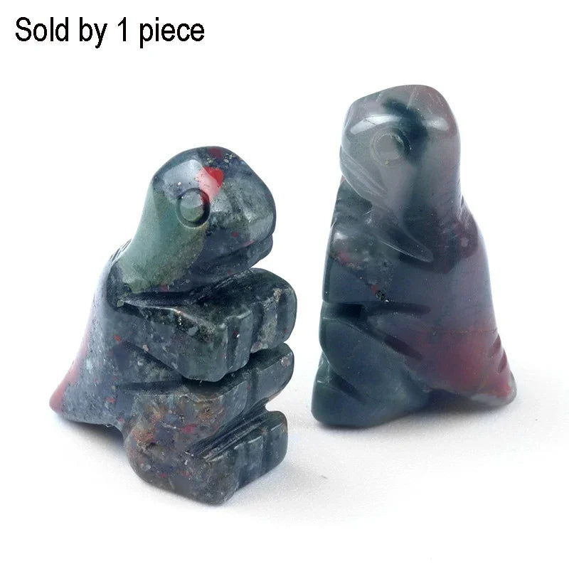 Mini Size Natural Chakra Semi-Precious Stone Dinosaur Home Decor Quartz Amethyst Crystal Reiki Healing Animal Figurine Ornaments