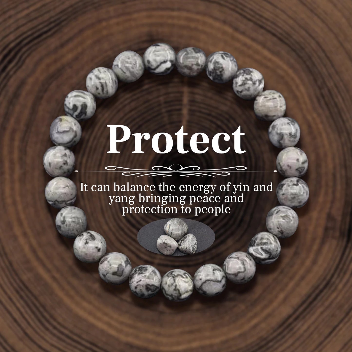 Natural Stone Beads Bracelet for Women Men Amethysts Crystal Quartzs Agate Tiger Eye Elastic Bangles Reiki Healling Jewelry Gift