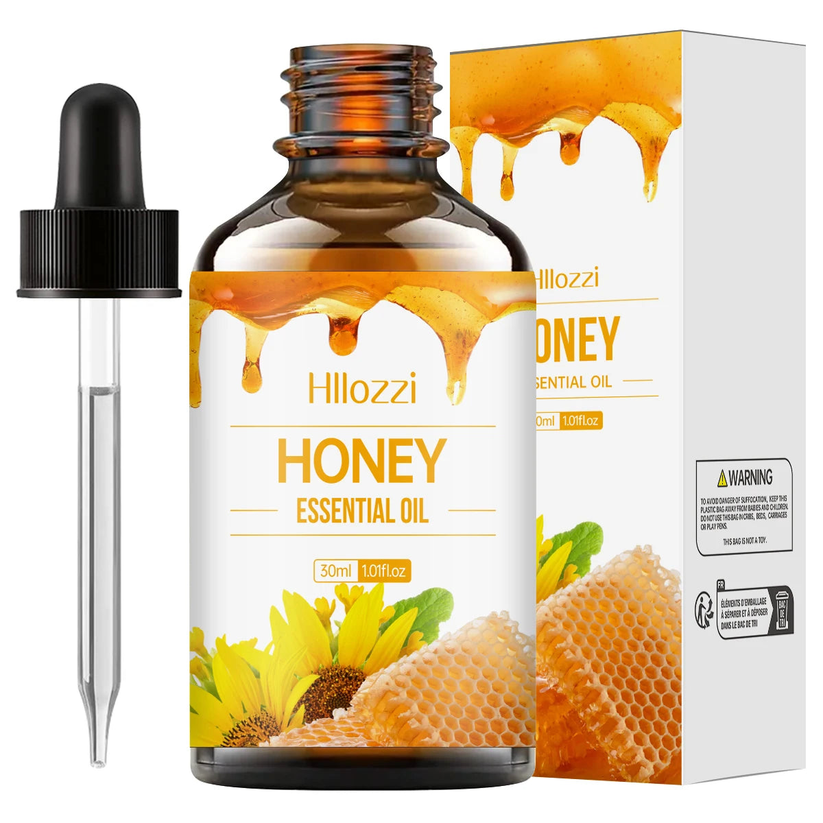 30Ml Honey Essential Oil Skin Care and Hair Care Massage Essential Oil Base Oil Aromatherapy Essential Oil Suitable for All Skin
