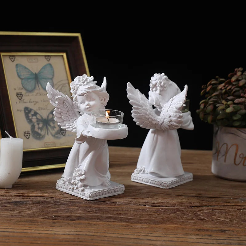 Candle Cup Holders Angel Candlestick Decoration Decoration Restaurant Romantic Candlelight Dinner Layout Room Tabletop Decor
