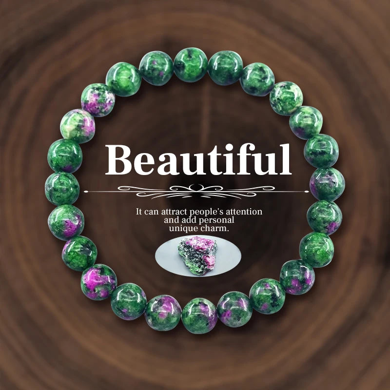 Natural Stone Beads Bracelet for Women Men Amethysts Crystal Quartzs Agate Tiger Eye Elastic Bangles Reiki Healling Jewelry Gift