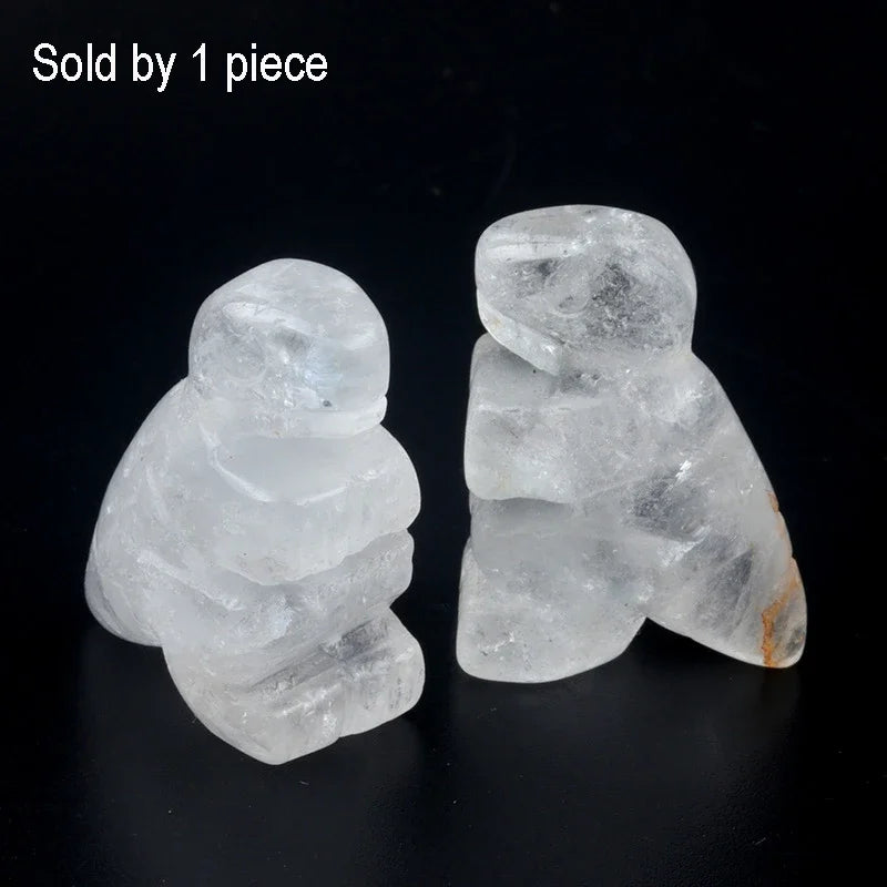 Mini Size Natural Chakra Semi-Precious Stone Dinosaur Home Decor Quartz Amethyst Crystal Reiki Healing Animal Figurine Ornaments