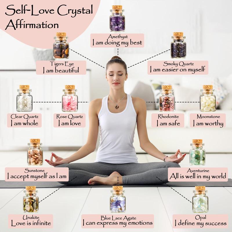 Self-Love Ritual Kit 75-Pack with 30+ Positive-Message Capsule Bottles, Self-Love Spell Kit with Self-Care Journal Workbook Witchy Gifts for Women